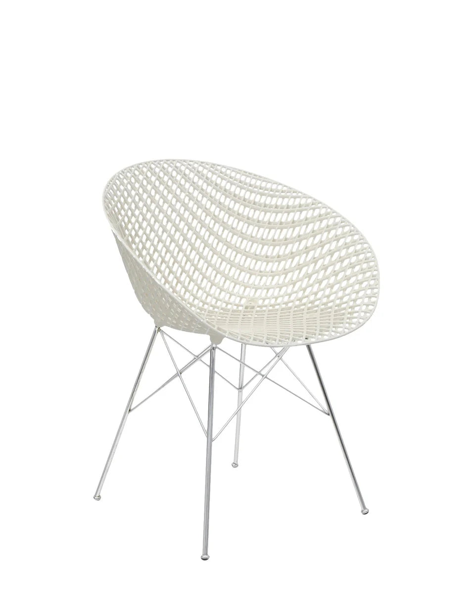 [product_category]-Kartell Smatrik Chair, White/Chrome-Kartell-8058967285918-05834B3-KAR-2