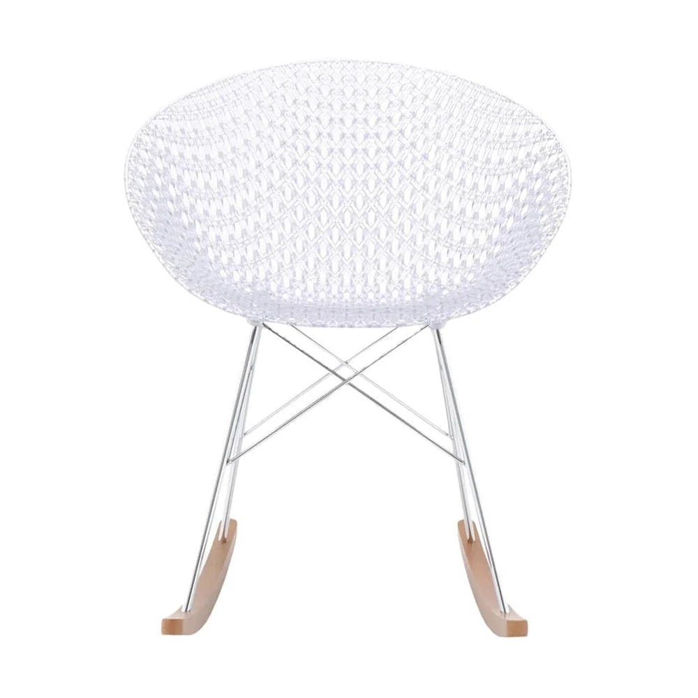 [product_category]-Kartell Smatrik Rocking Chair, Crystal/Chrome-Kartell-8058967287431-05835B4-KAR-1