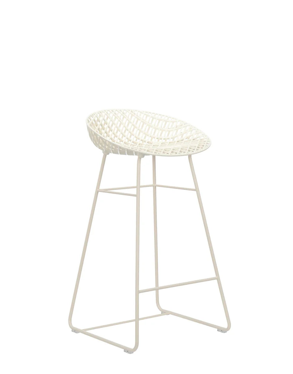 [product_category]-Kartell Smatrik Stool, White/White-Kartell-8058967292855-0588103-KAR-2