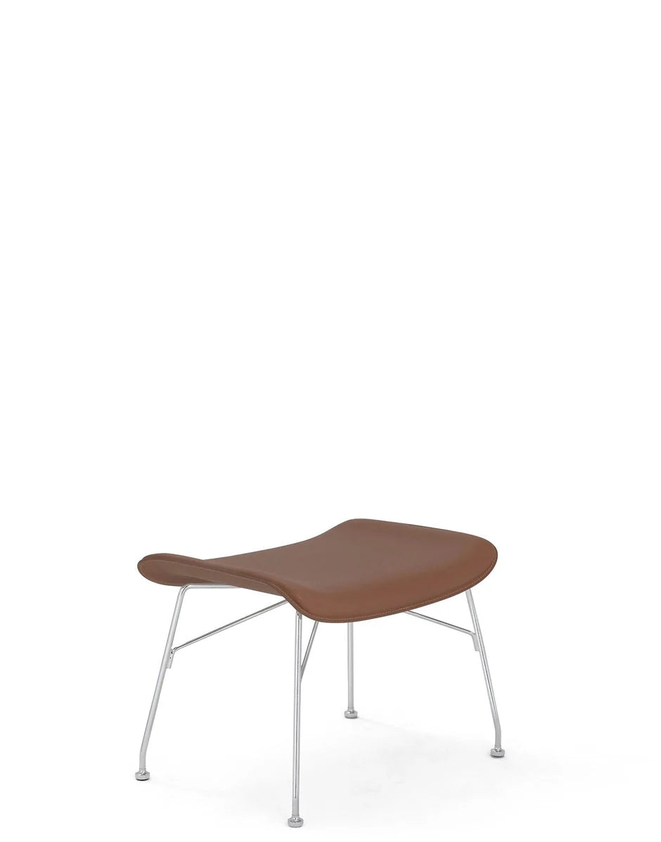 [product_category]-Kartell S/Wood Footrest Leather, Light Wood/Chrome-Kartell-8058967294798-04920CC-KAR-2