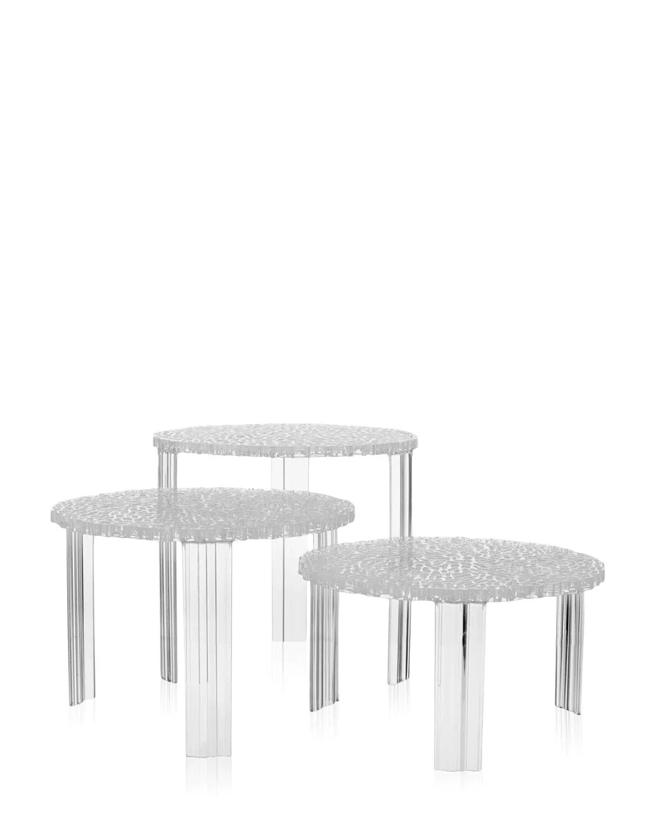 [product_category]-Kartell T Table Side Table 44 Cm, Crystal-Kartell-8034105783034-08502B4-KAR-2