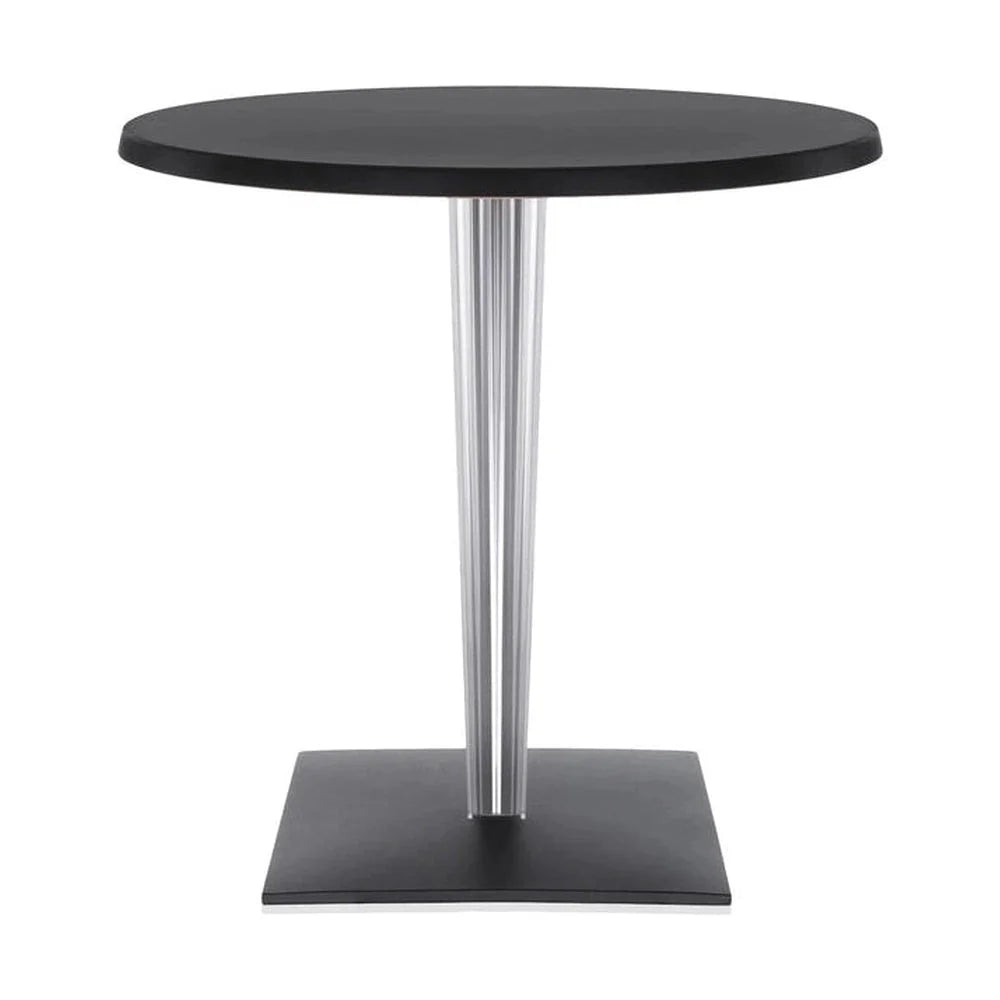 [product_category]-Kartell Top Top Table Per Dr. Yes Round With Square Base ⌀70 Cm, Black-Kartell-8058967043181-0434809-KAR-1