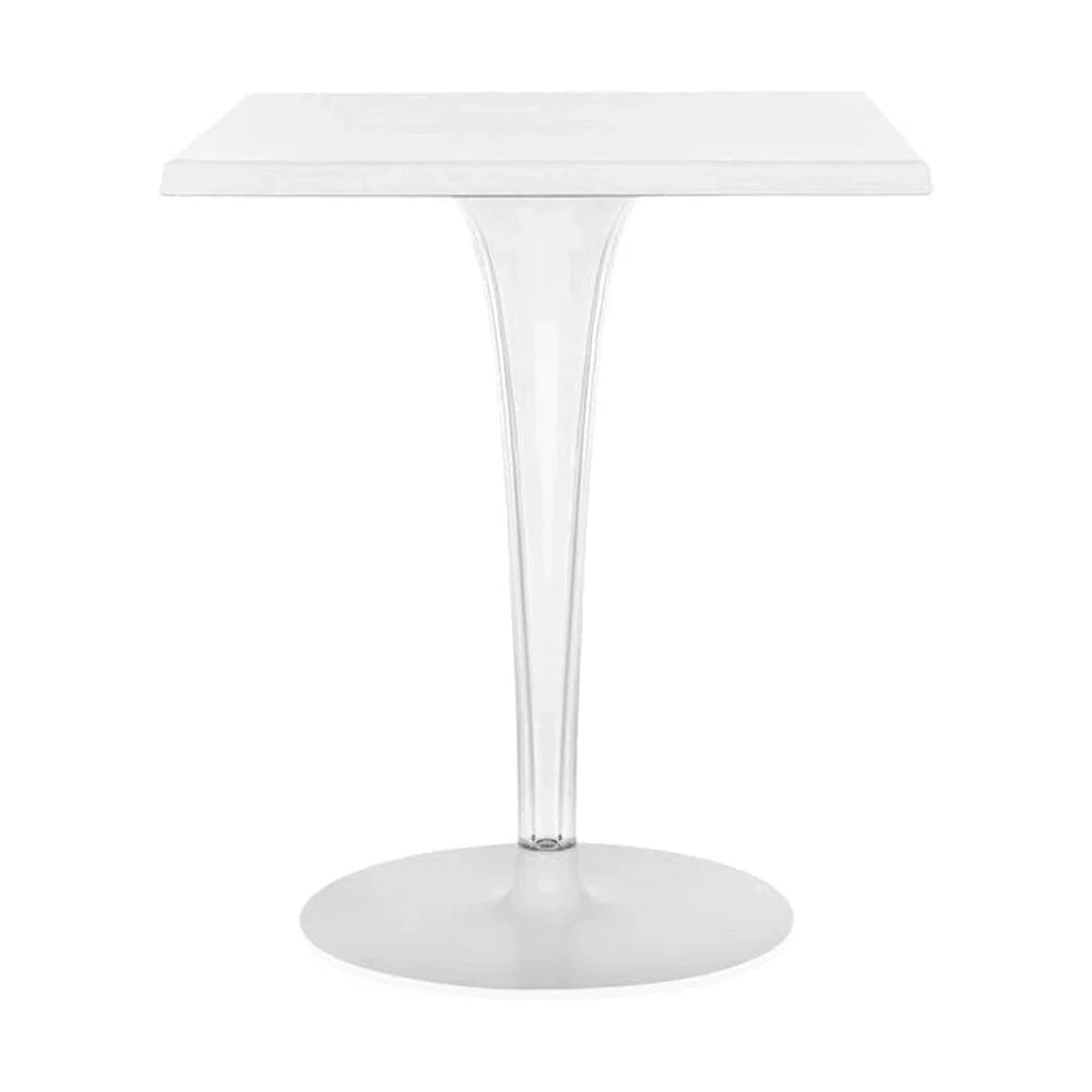 [product_category]-Kartell Top Top Table Per Dr. Yes Square With Round Base 60x60 Cm, White-Kartell-8058967042986-0433103-KAR-1