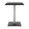 Kartell Top Top Table Per Dr. Yes Square With Square Base 60x60 Cm, Black