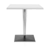 Kartell Top Top Top Table Square Outdoor med firkantet base 60x60 cm, hvid
