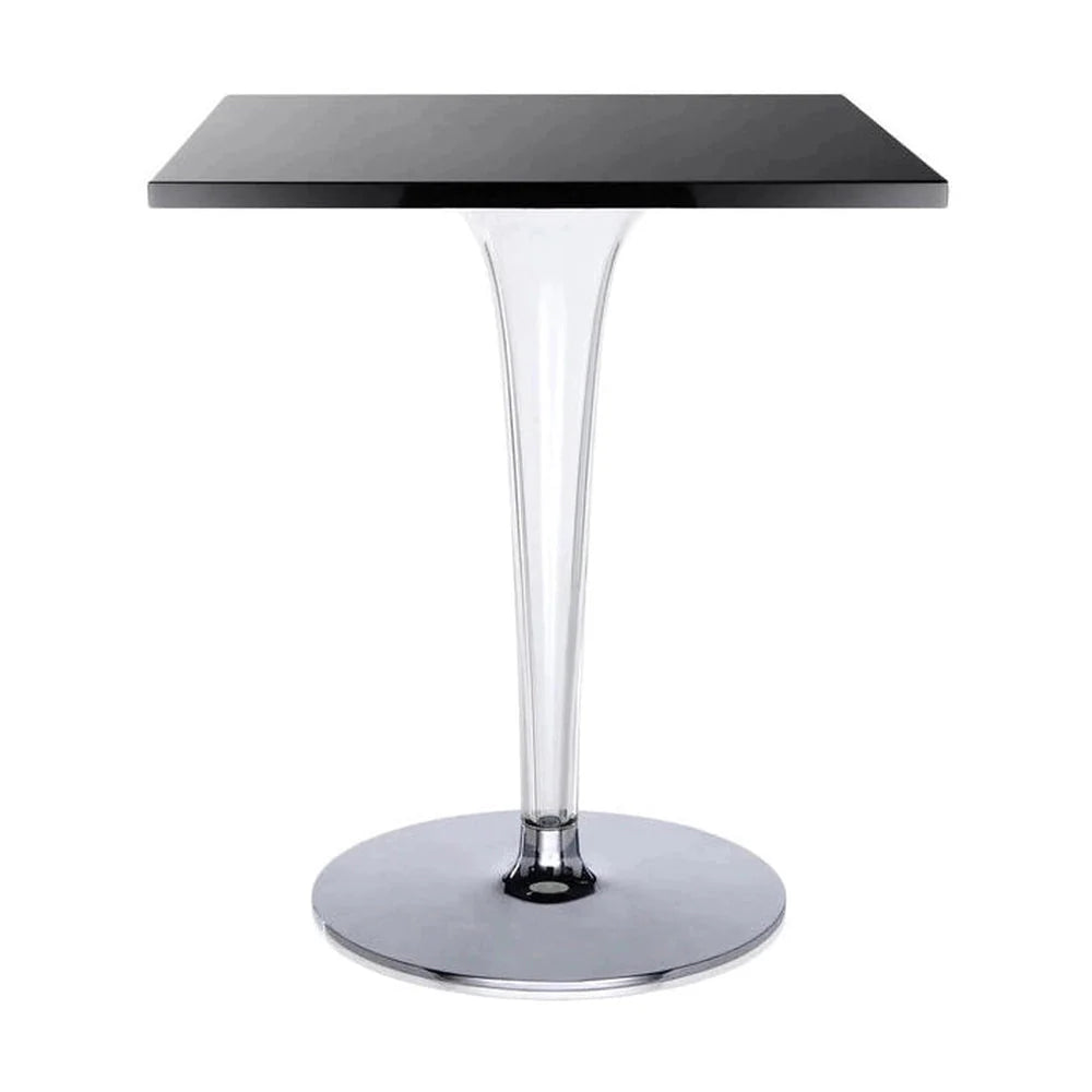 [product_category]-Kartell Top Top Table Square With Round Base 60x60 Cm, Black-Kartell-8034105783454-0428109-KAR-1