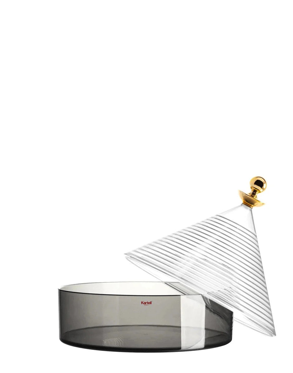 [product_category]-Kartell Trullo Centerpiece, Crystal/Fume-Kartell-8058967292978-01550CF-KAR-2