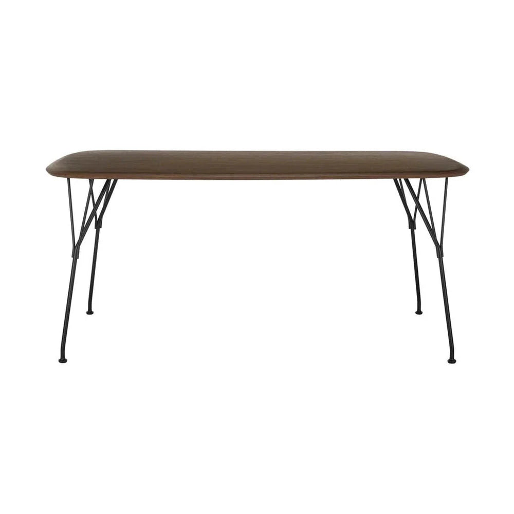 [product_category]-Kartell Viscount Of Wood Table Rectangular, Walnut/Black-Kartell-8058967323740-05942NN-KAR-1