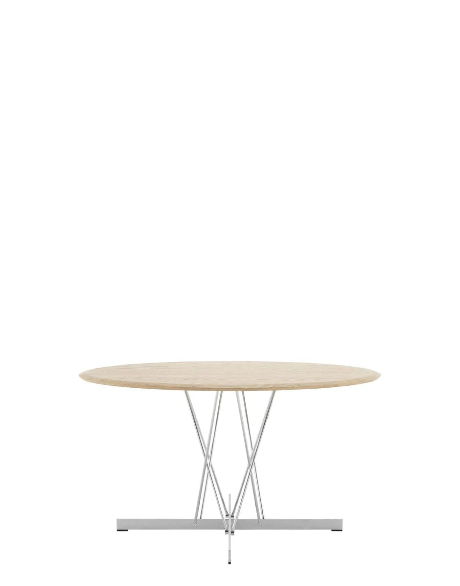 [product_category]-Kartell Viscount Of Wood Table Round, Ash/Chrome-Kartell-8058967324143-04940CF-KAR-2