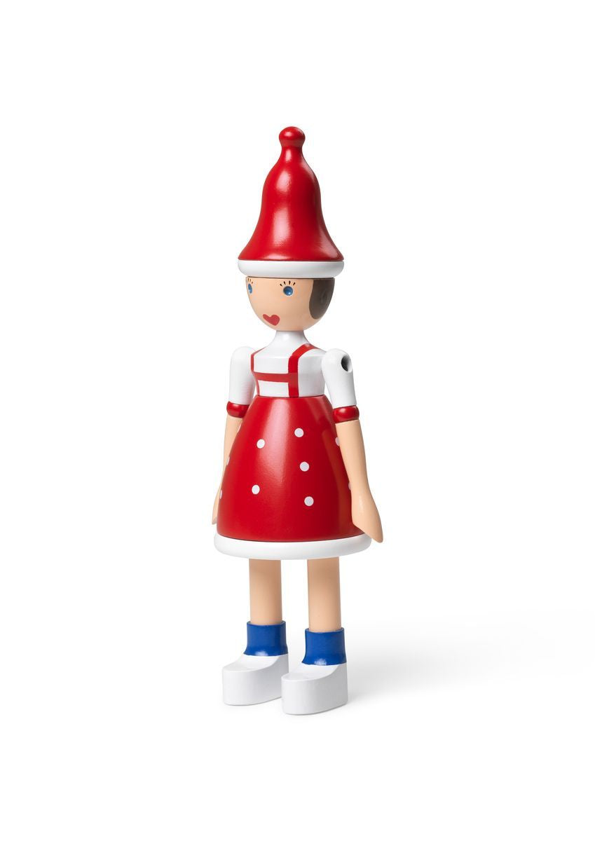 [product_category]-Kay Bojesen Christmas Girl "Lise" H17,5 Cm Red/Blue/White-Kay Bojesen-5709513394372-39437-KAY-1