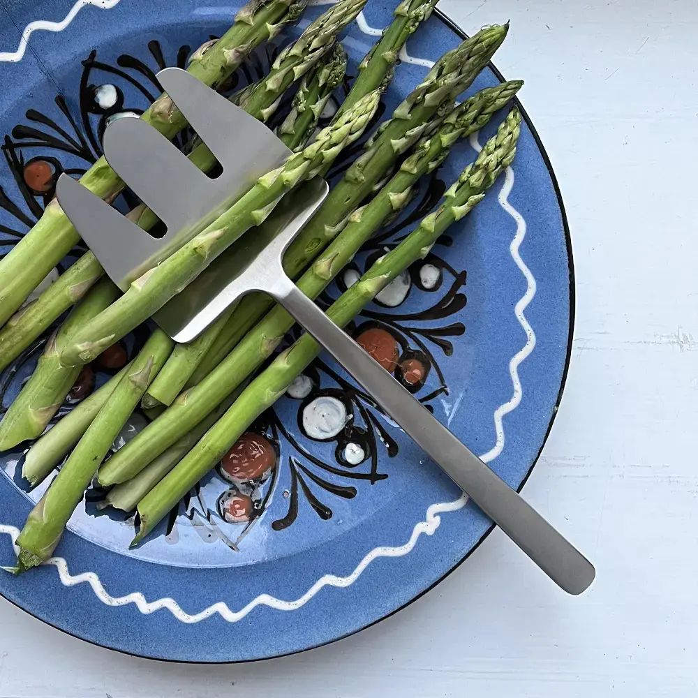 [product_category]-Kay Bojesen Grand Prix Asparagus Fork, Matte Steele Steel-Kay Bojesen ApS-5711168005558-555-KAY-2
