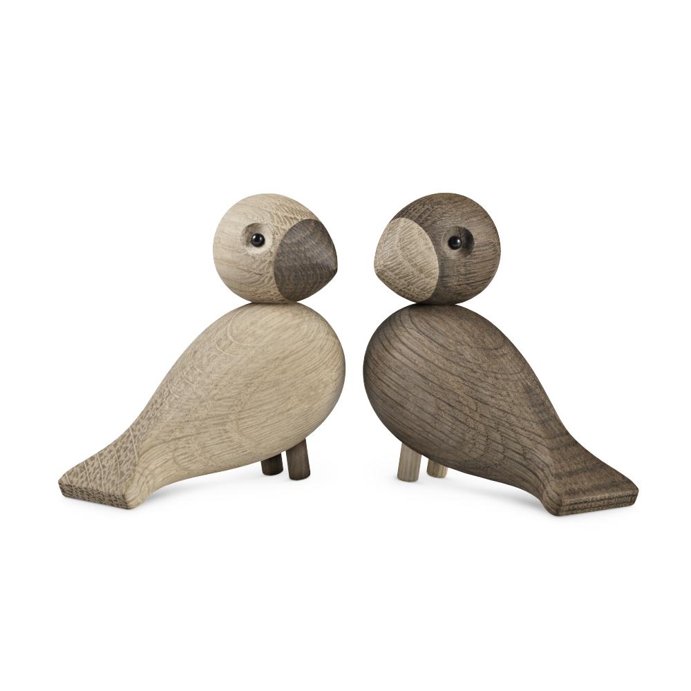 [product_category]-Kay Bojesen Lovebirds H9 Cm 1 Pair, Oak/Smoked-Kay Bojesen-5709513392040-39204-KAY-2