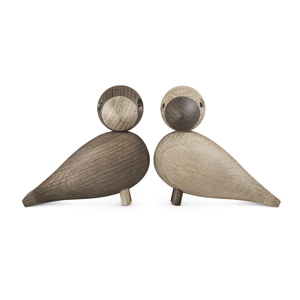 [product_category]-Kay Bojesen Lovebirds H9 Cm 1 Pair, Oak/Smoked-Kay Bojesen-5709513392040-39204-KAY-3