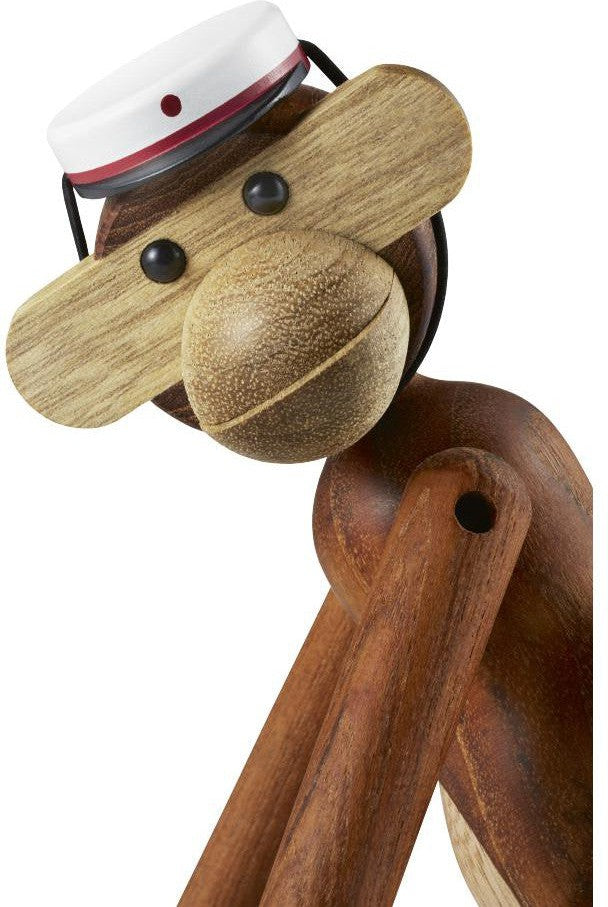 [product_category]-Kay Bojesen Monkey Medium Teak/Limba Incl. Red Student Cap-Kay Bojesen-39232+39253-KAY-1
