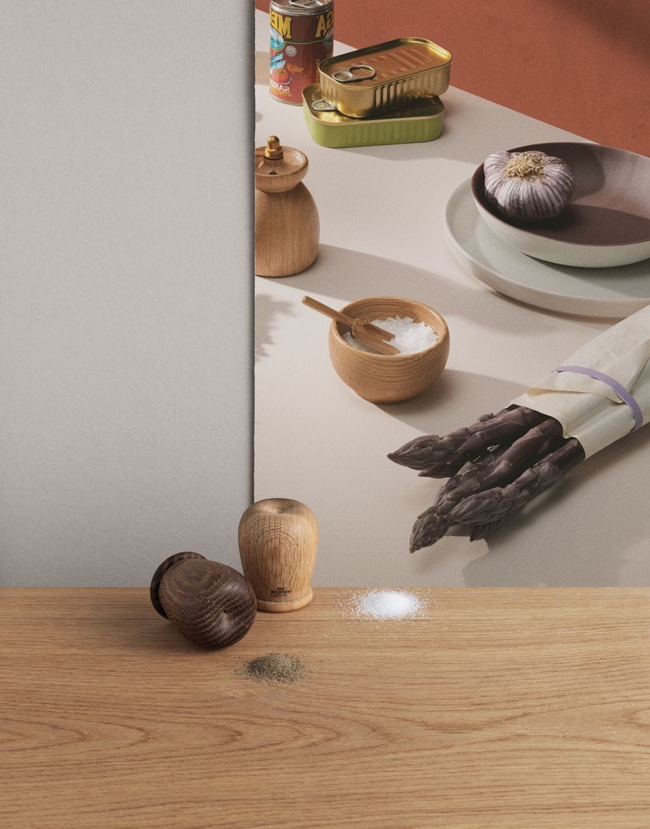 [product_category]-Kay Bojesen Salt And Pepper Set H6 Cm Oak/Smoked Oak-Kay Bojesen-5709513391234-39123-KAY-4