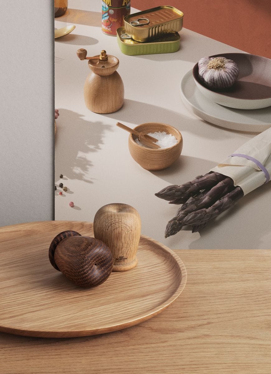 [product_category]-Kay Bojesen Salt And Pepper Set H6 Cm Oak/Smoked Oak-Kay Bojesen-5709513391234-39123-KAY-5