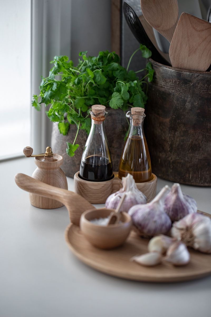 [product_category]-Kay Bojesen Salt Cellar With Spoon ø7 Cm Oak-Kay Bojesen-5709513391210-39121-KAY-20