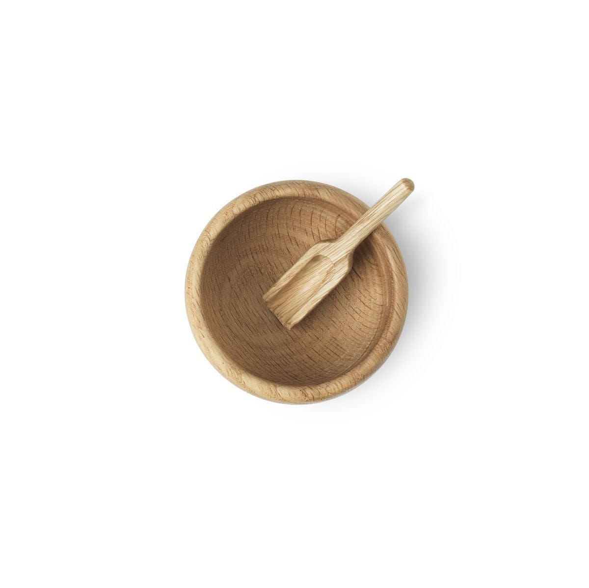 [product_category]-Kay Bojesen Salt Cellar With Spoon ø7 Cm Oak-Kay Bojesen-5709513391210-39121-KAY-4