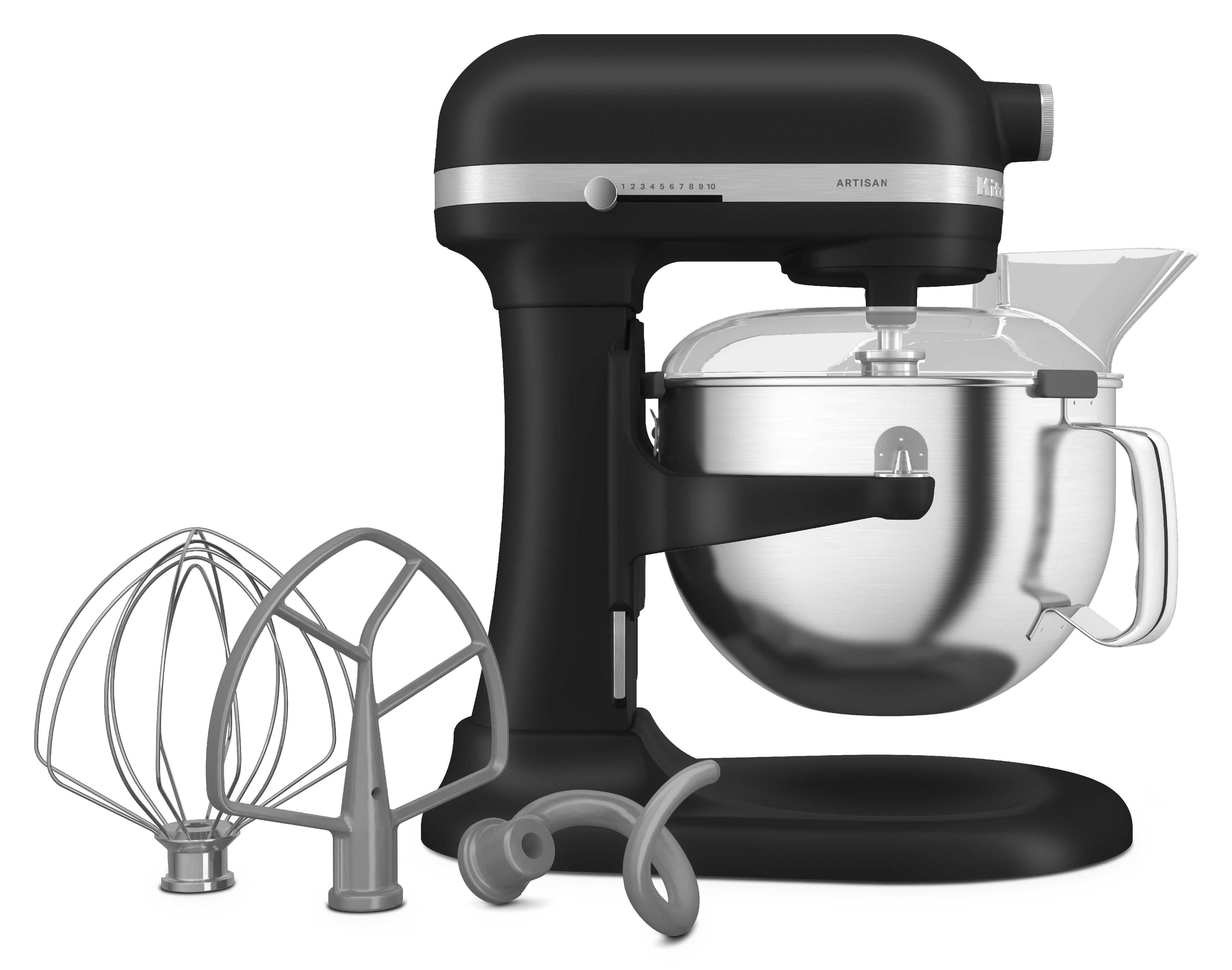 [product_category]-Kitchen Aid Artisan Bowl Lift Stand Mixer 5.6 L, Matte Black-KitchenAid-8003437630606-5KSM60SPXEBM-KIT-3