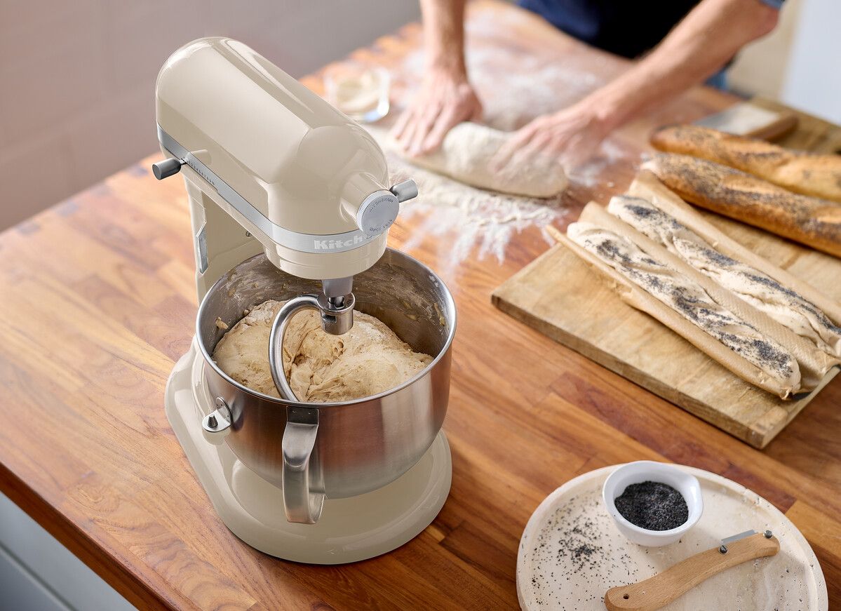 [product_category]-Kitchen Aid Artisan Bowl Lift Stand Mixer 6.6 L, Almond Cream-KitchenAid-8003437630774-5KSM70SHXEAC-KIT-8