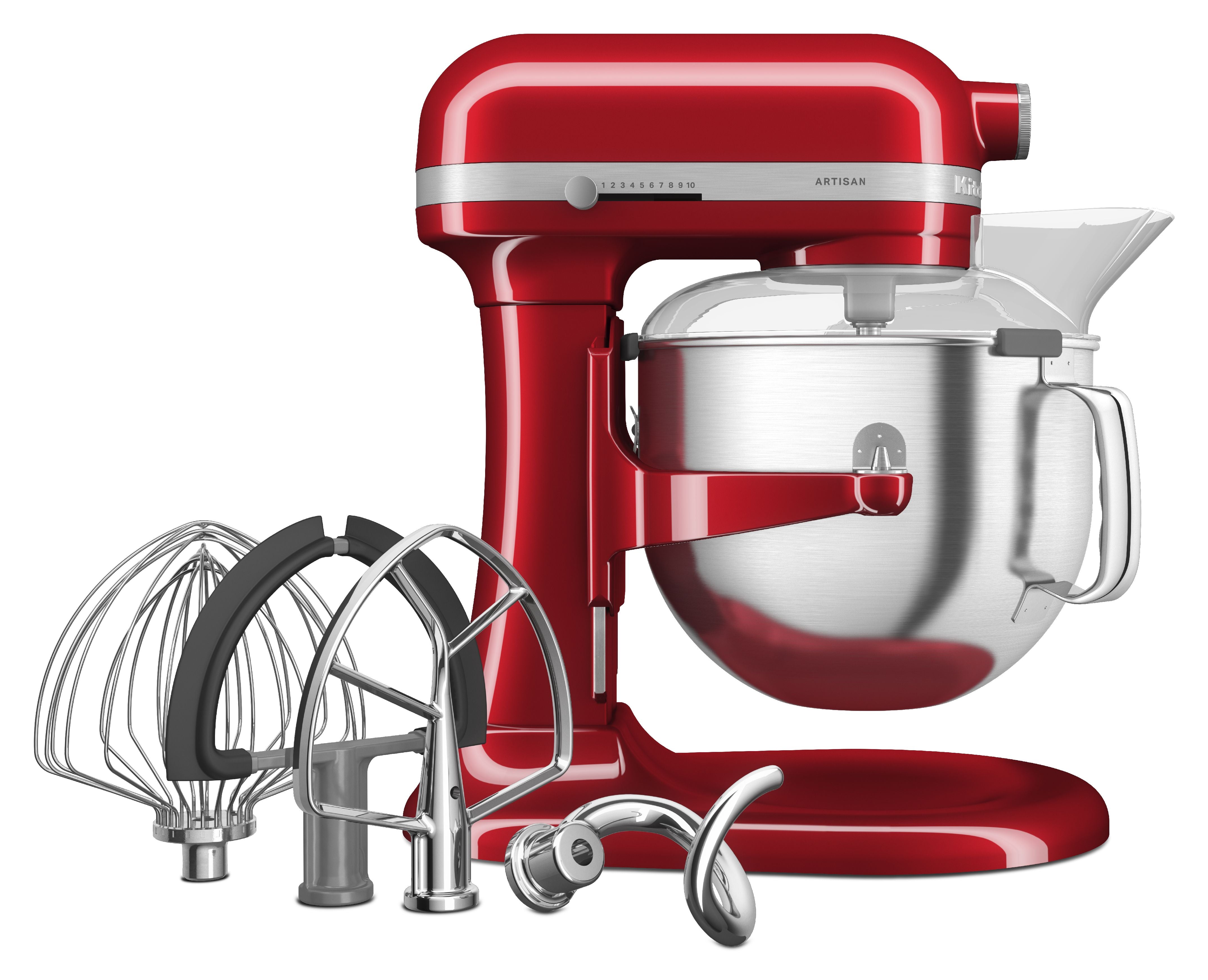 [product_category]-Kitchen Aid Artisan Bowl Lift Stand Mixer 6.6 L, Candy Apple-KitchenAid-8003437630569-5KSM70SHXECA-KIT-4