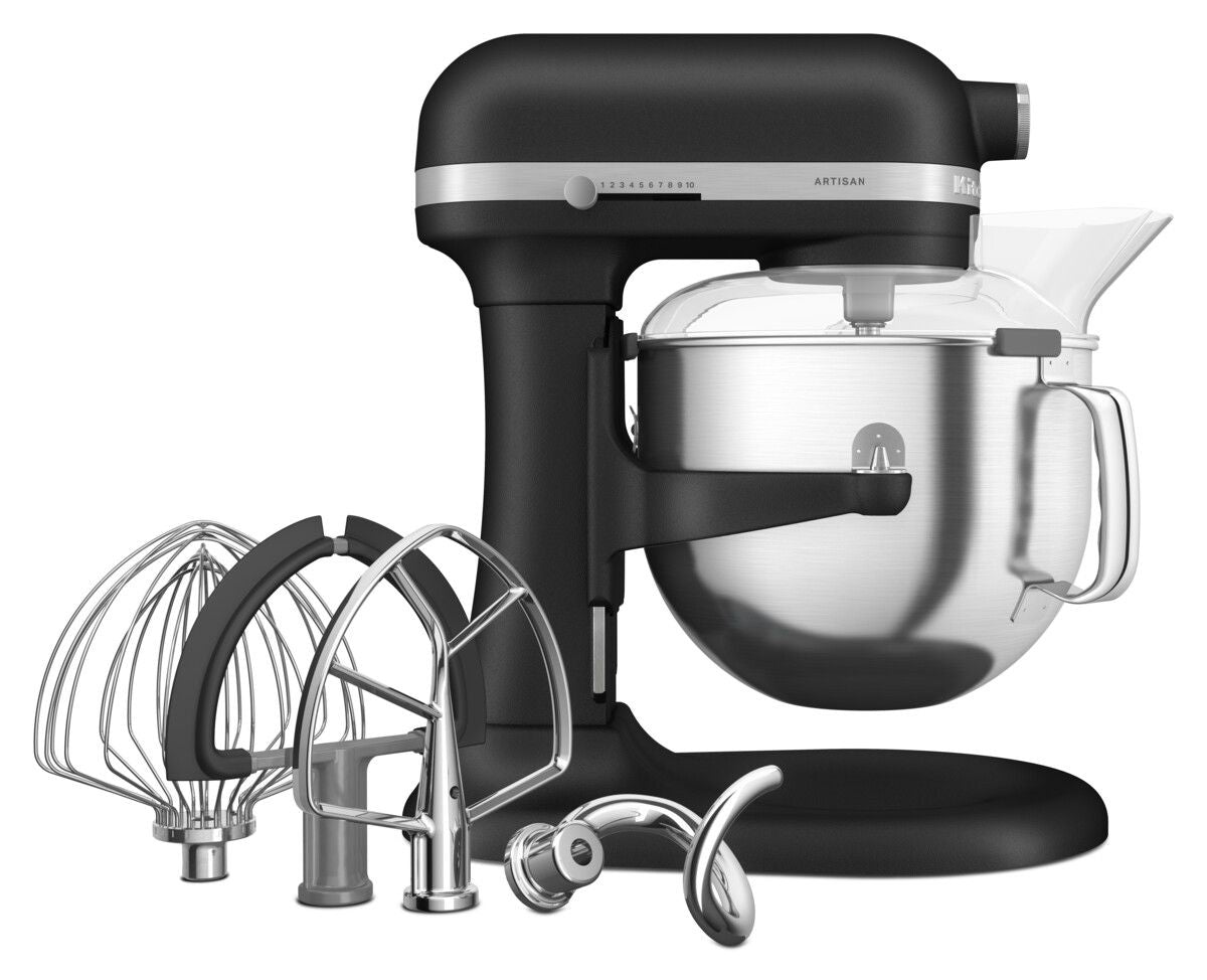 [product_category]-Kitchen Aid Artisan Bowl Lift Stand Mixer 6.6 L, Cast Iron Black-KitchenAid-8003437630712-5KSM70SHXEBK-KIT-3