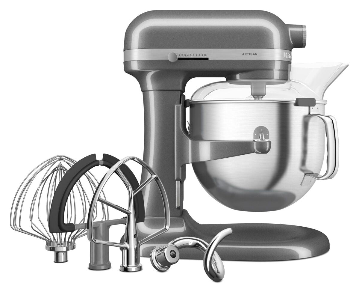 [product_category]-Kitchen Aid Artisan Bowl Lift Stand Mixer 6.6 L, Medallion Silver-KitchenAid-8003437630736-5KSM70SHXEMS-KIT-3