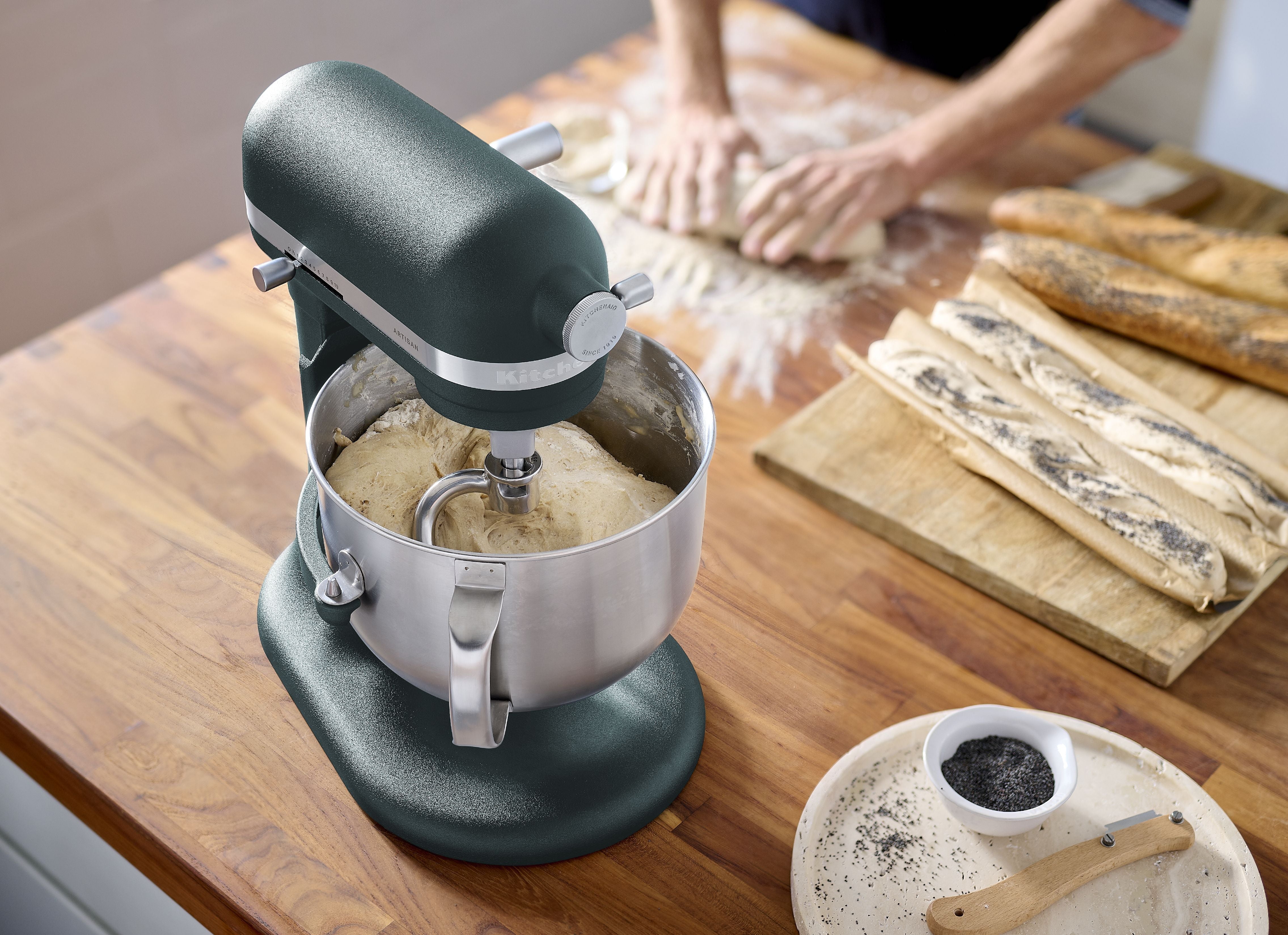 [product_category]-Kitchen Aid Artisan Bowl Lift Stand Mixer 6.6 L, Pebbled Palm-KitchenAid-8003437630750-5KSM70SHXEPP-KIT-8