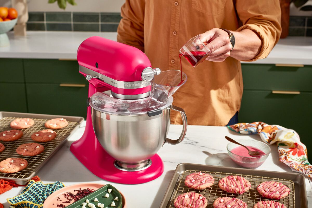 [product_category]-Kitchen Aid Artisan Tilt Head Stand Mixer 4.7 L, Hibiscus-KitchenAid-8003437640735-5KSM195PSEHI-KIT-16