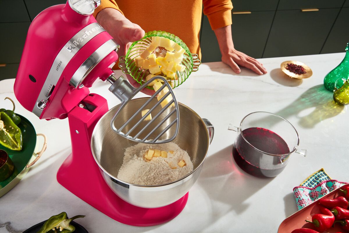 [product_category]-Kitchen Aid Artisan Tilt Head Stand Mixer 4.7 L, Hibiscus-KitchenAid-8003437640735-5KSM195PSEHI-KIT-24