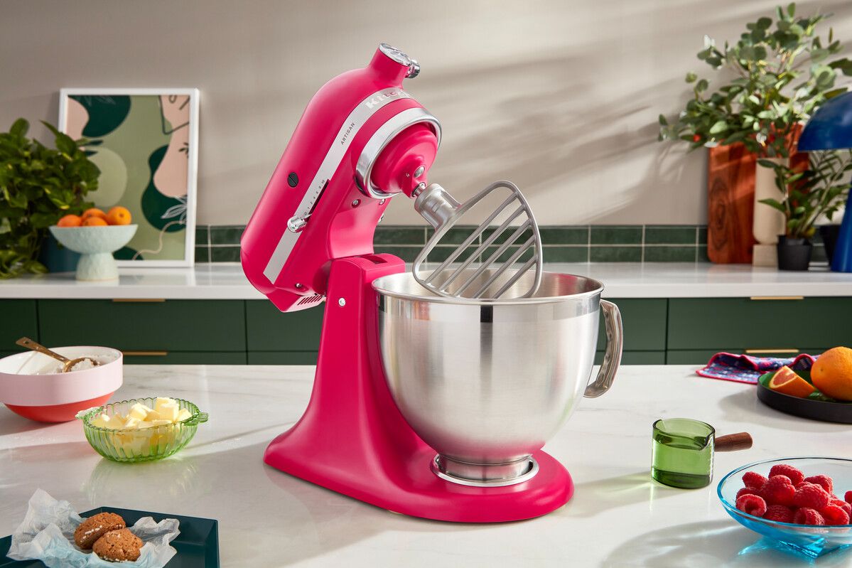 [product_category]-Kitchen Aid Artisan Tilt Head Stand Mixer 4.7 L, Hibiscus-KitchenAid-8003437640735-5KSM195PSEHI-KIT-26