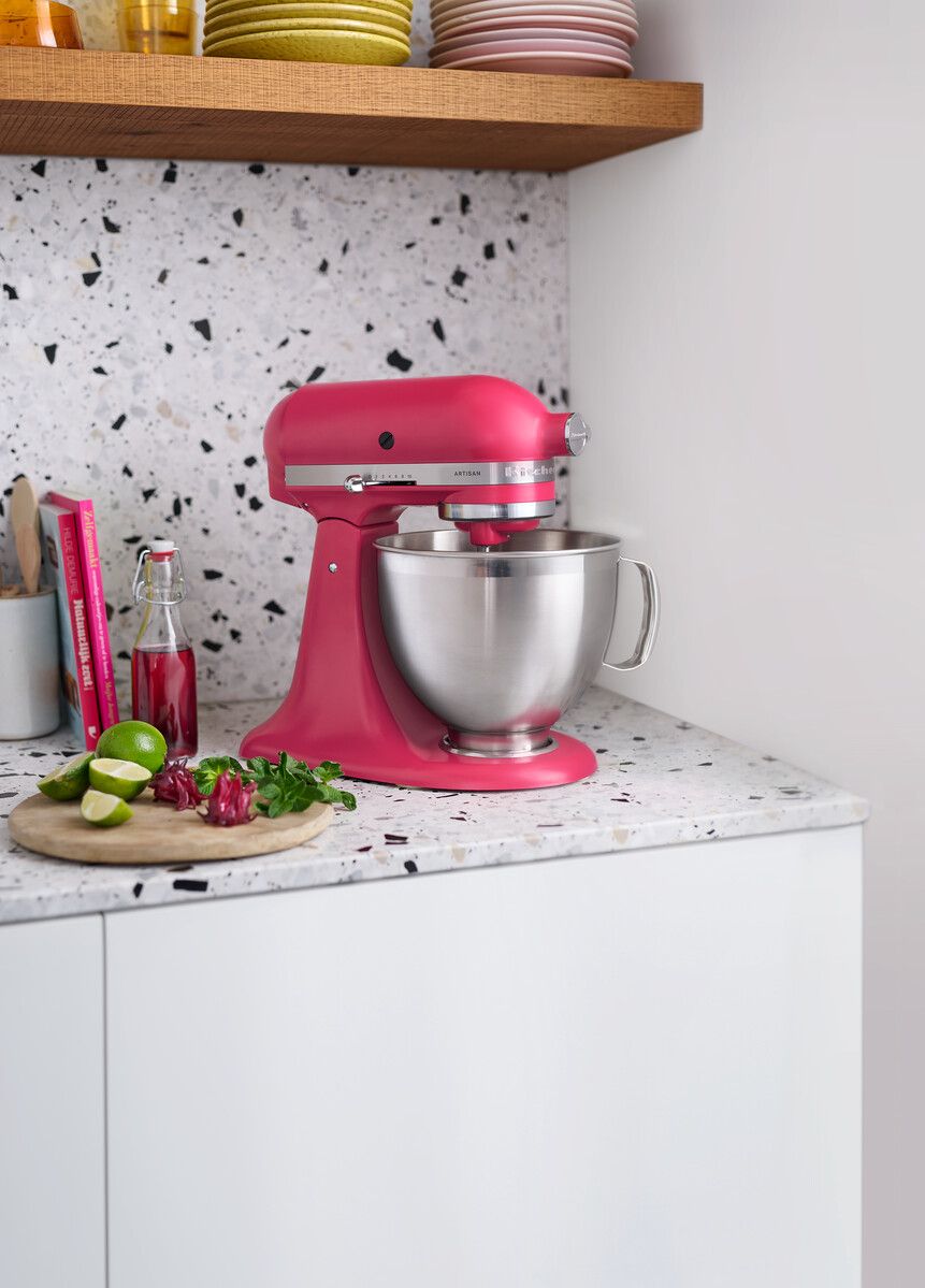 [product_category]-Kitchen Aid Artisan Tilt Head Stand Mixer 4.7 L, Hibiscus-KitchenAid-8003437640735-5KSM195PSEHI-KIT-8