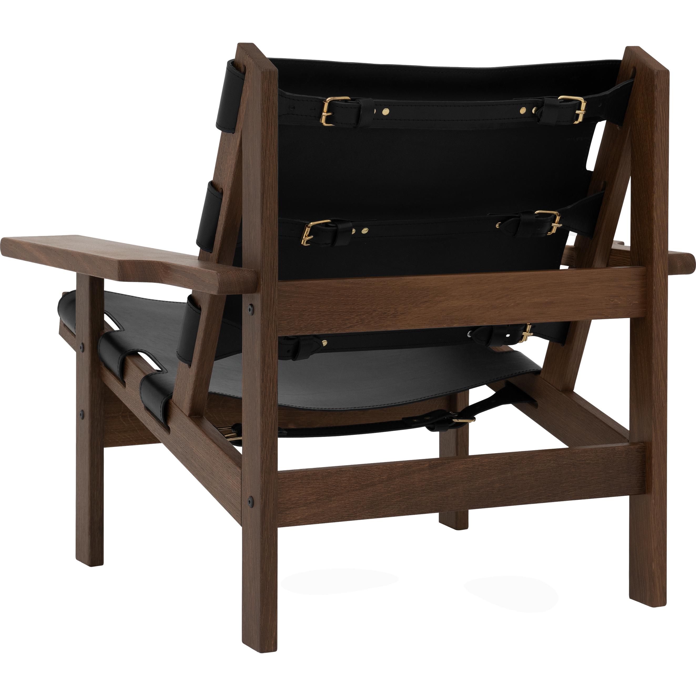 [product_category]-Klassik Studio Kø Hunting Chair Oak Smoked, Black Leather-Klassik Studio-HUNTING-SMOKEDOAK-BLACKLEATHER-KLA-3