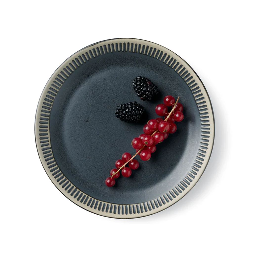 [product_category]-Knabstrup Keramik Colorit Plate ø 19 Cm, Dark Grey-Knabstrup Keramik-5713959012875-1287-KNA-2