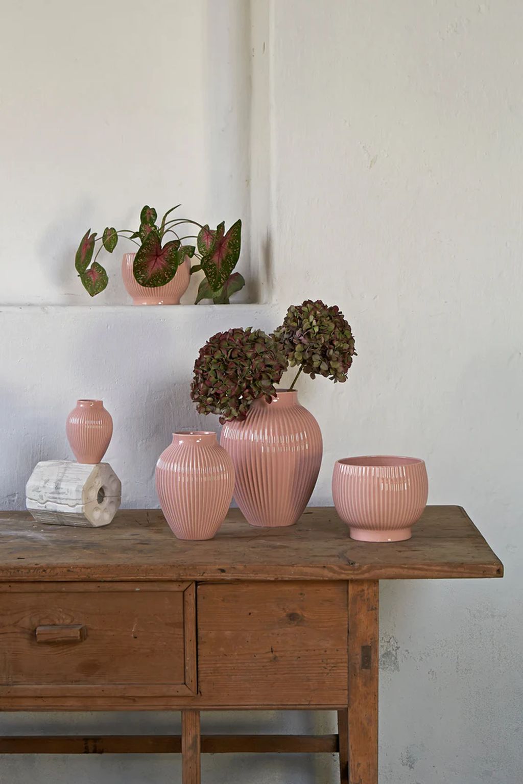 [product_category]-Knabstrup Keramik Flowerpot With Wheels ø 14.5 Cm, Pink-Knabstrup Keramik-5713959012974-1297-KNA-3