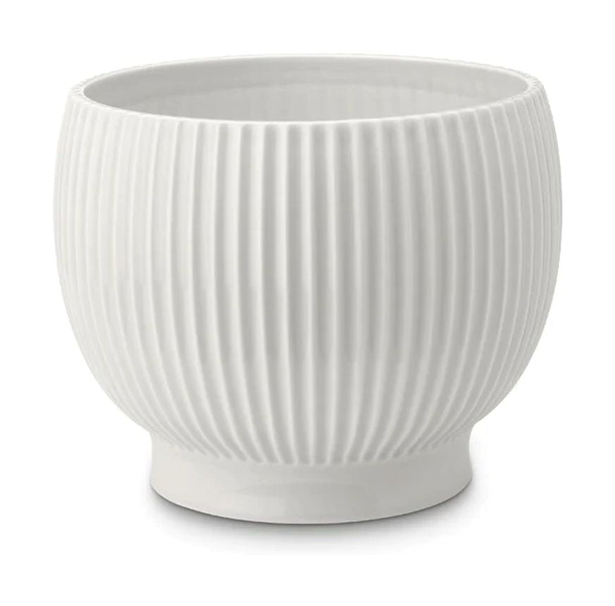 [product_category]-Knabstrup Keramik Flowerpot With Wheels ø 16.5 Cm, White-Knabstrup Keramik-5713959012523-1252-KNA-1
