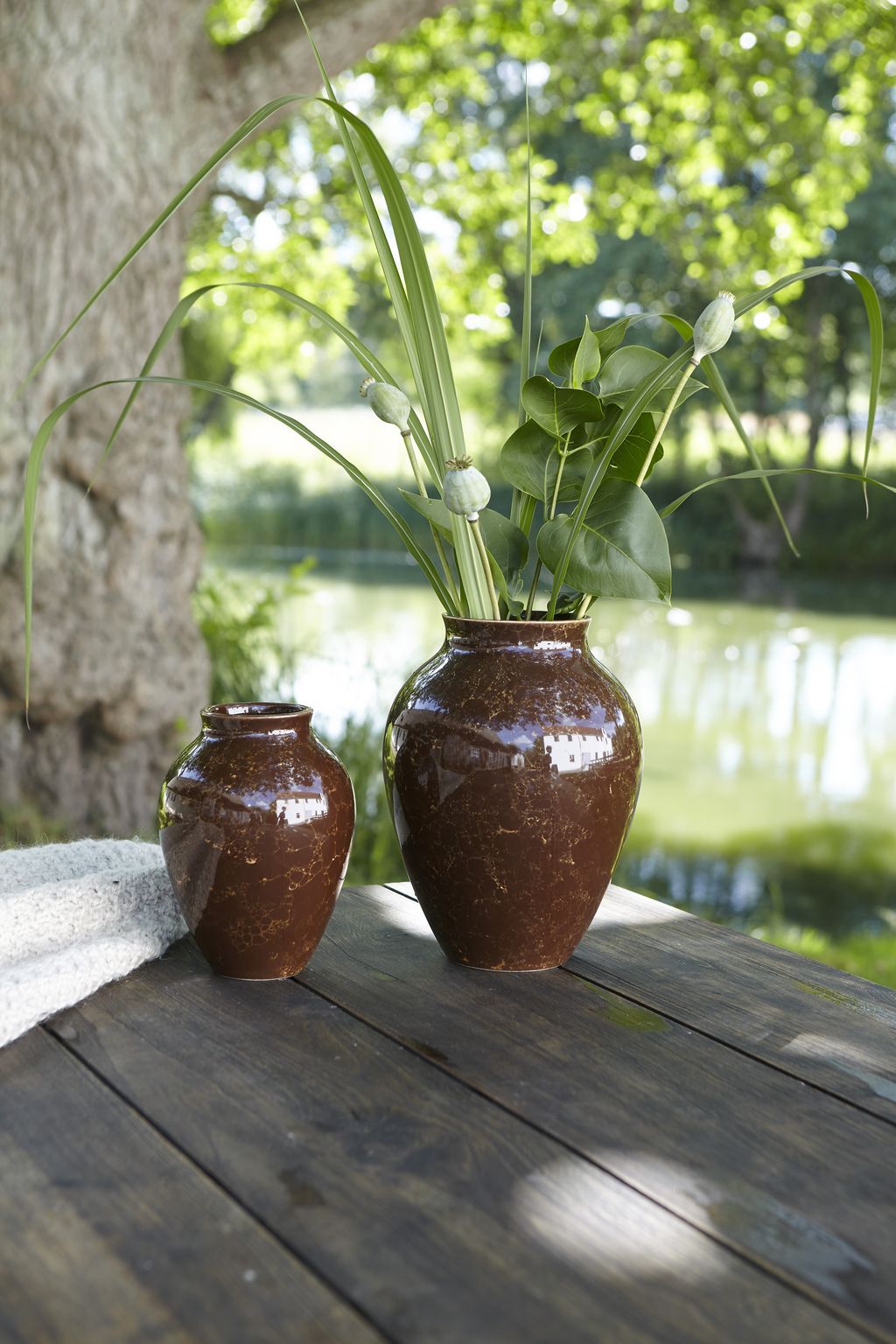 [product_category]-Knabstrup Keramik Vase Natura H 20 Cm, Brown-Knabstrup Keramik-5713959013186-1318-KNA-8