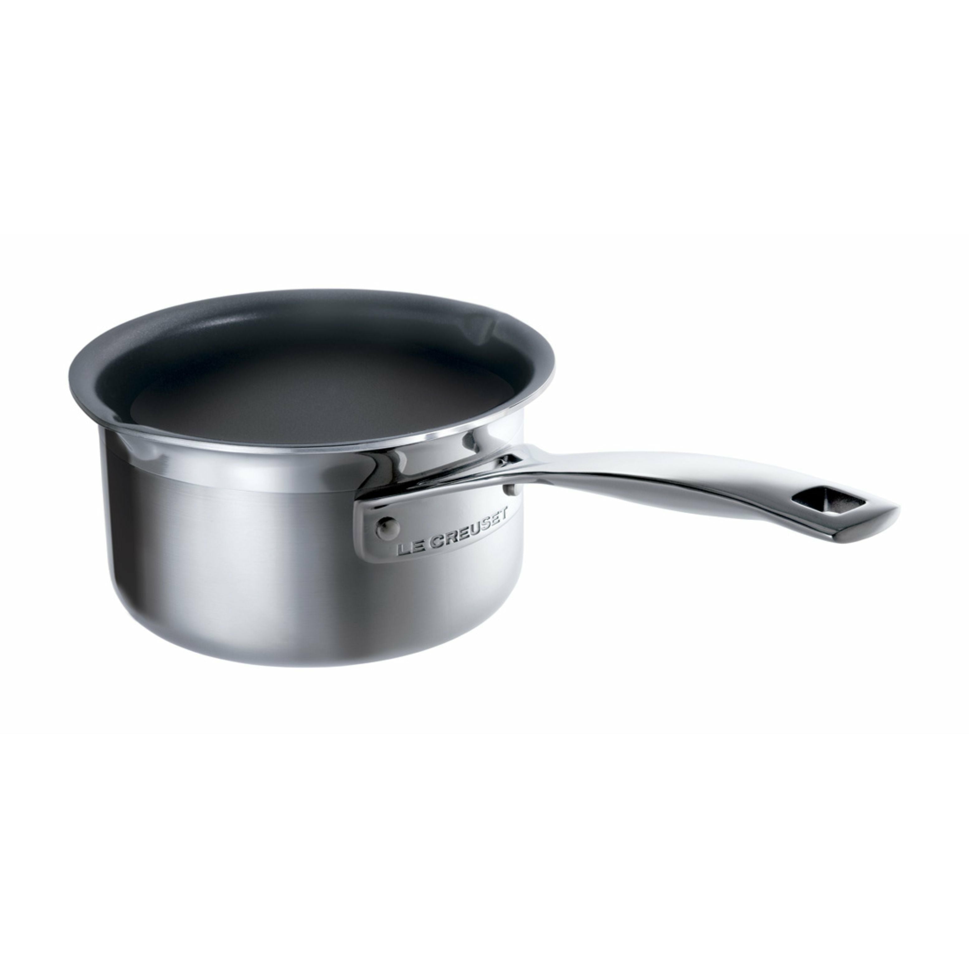 [product_category]-Le Creuset 3 Ply Stainless Steel Non Stick Milk Pan 1.3 L, 14 Cm-Le Creuset-630870042116-96201214001000-LEC-1