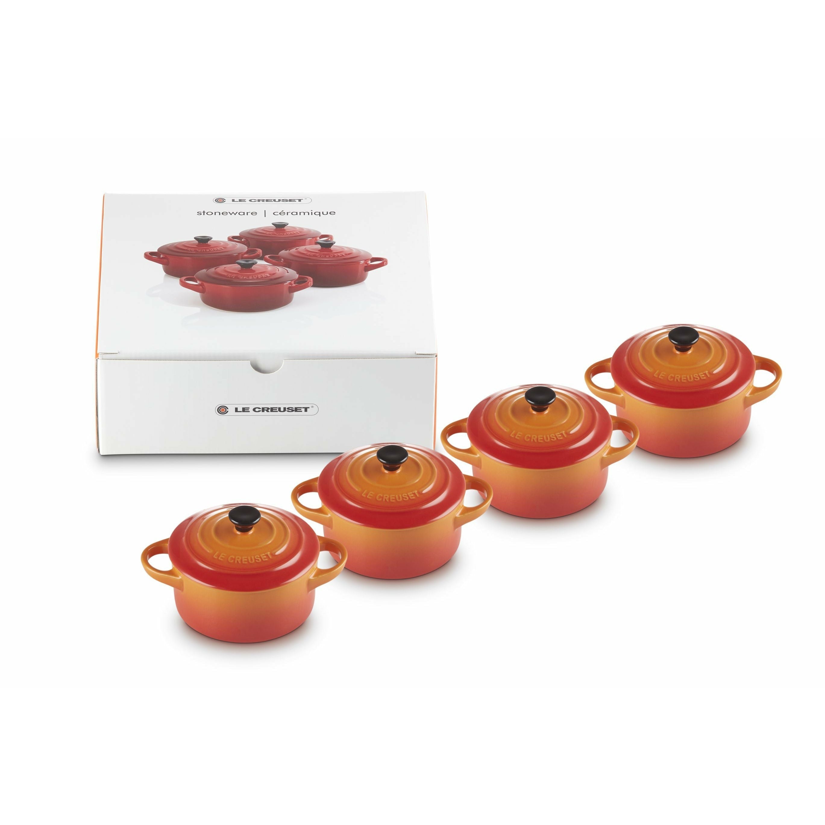 [product_category]-Le Creuset Mini Cocotte 10 X 5 Cm Oven Red, 4 Pcs.-Le Creuset-843251107445-79212100900100-LEC-2