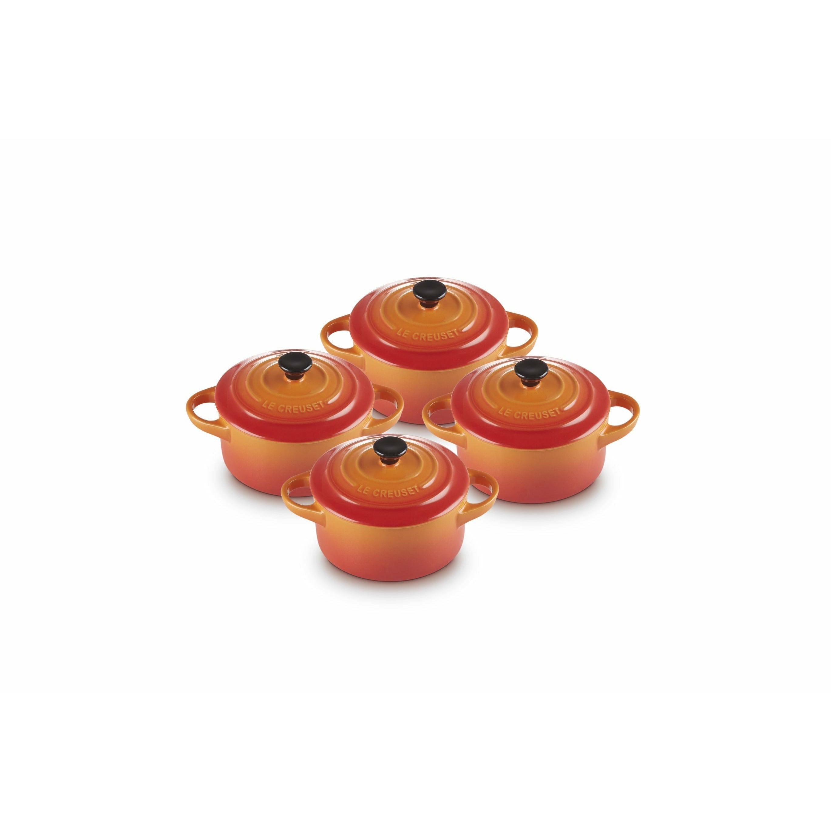 [product_category]-Le Creuset Mini Cocotte 10 X 5 Cm Oven Red, 4 Pcs.-Le Creuset-843251107445-79212100900100-LEC-3