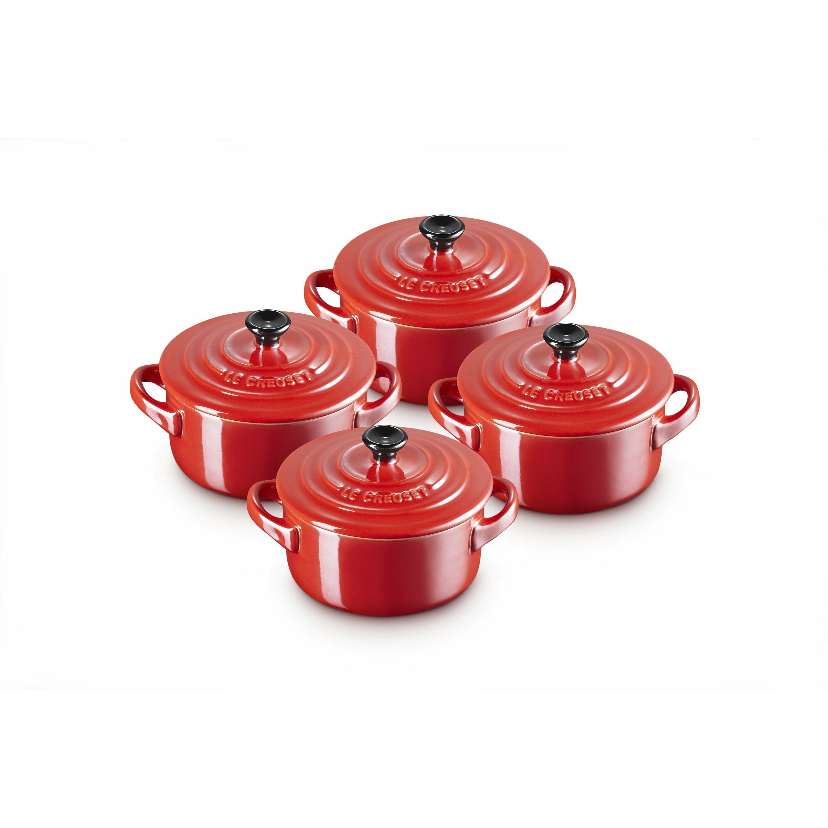 [product_category]-Le Creuset Mini Cocotte Metallics 10 X 5 Cm Cherry Red, 4 Pcs.-Le Creuset-630870272810-69212107370131-LEC-1