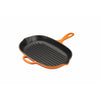 Le Creuset Nature Oval Grill Pan 32 cm, ovn rød