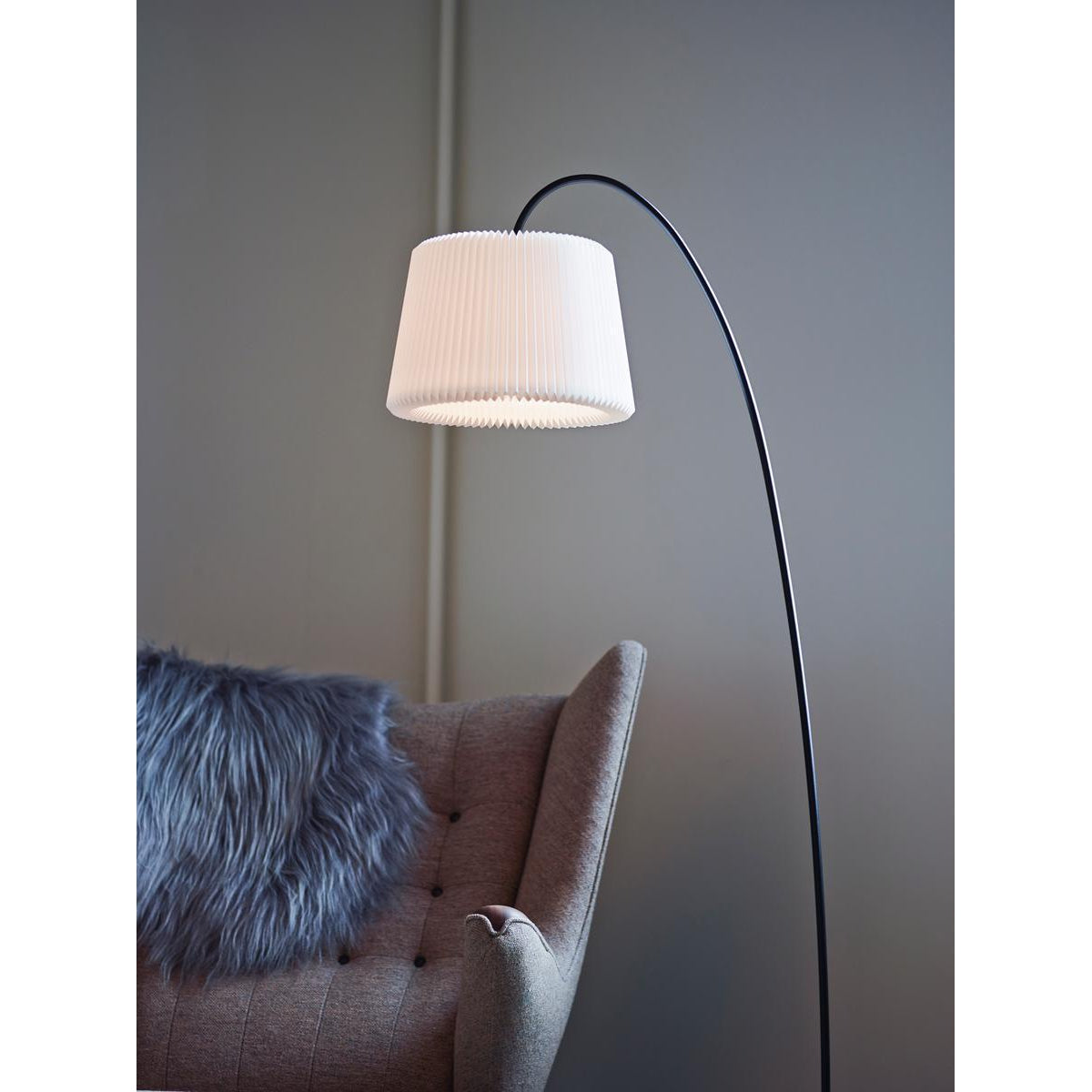 [product_category]-Le Klint Snowdrop Floor Lamp Silk White, Paper-Le Klint-120MSW/SH-LK + 320-LK-2
