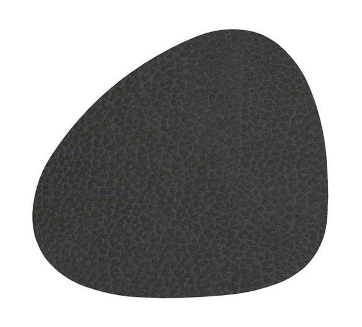 [product_category]-Lind Dna Curve Glass Coaster Hippo Leather, Black Anthracite-Lind DNA-5711591881453-981286-LIN-1