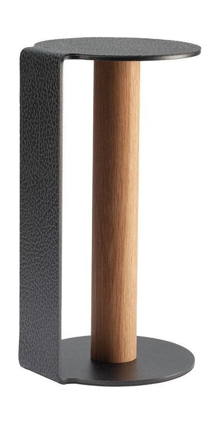 [product_category]-Lind Dna Kitchen Roll Holder Hippo Leather L, Black Anthracite-Lind DNA-5711592191452-981325-LIN-1