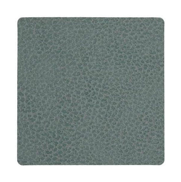 [product_category]-Lind Dna Square Glass Coaster Hippo Leather, Pastel Green-Lind DNA-5711591371459-981125-LIN-1