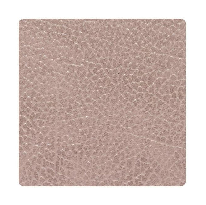 [product_category]-Lind Dna Square Glass Coaster Hippo Leather, Warm Grey-Lind DNA-5711905522812-990228-LIN-1