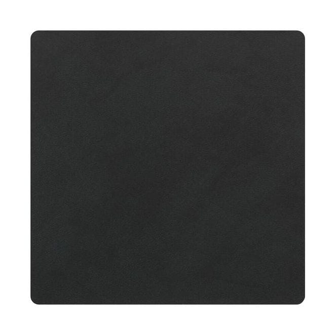 [product_category]-Lind Dna Square Glass Coaster Nupo Leather, Black-Lind DNA-5711590163208-981801-LIN-1