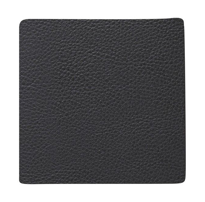 [product_category]-Lind Dna Square Glass Coaster Serene Leather, Anthracite-Lind DNA-5711590996929-991516-LIN-1