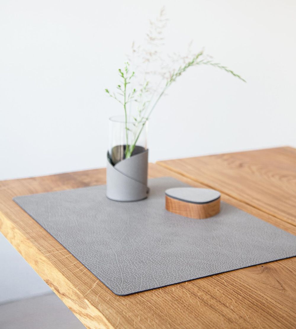 [product_category]-Lind Dna Square Placemat Hippo Leather L, Anthracite Grey-Lind DNA-5711590992686-98873-LIN-4